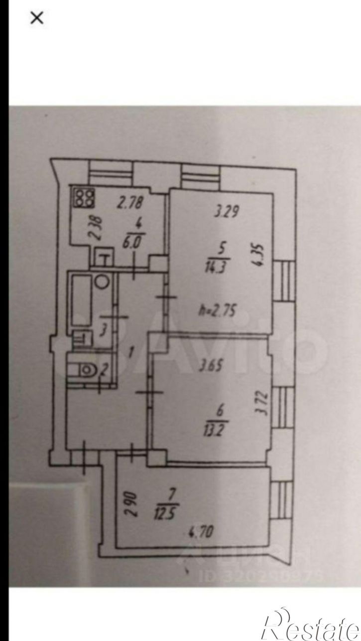3-комн квартира Арктический переулок, 6,  д. 6