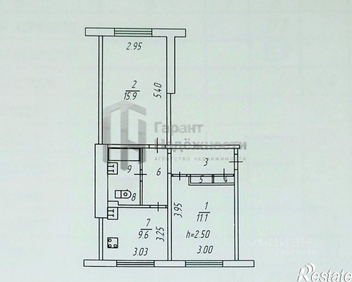 2-комн квартира улица Гончарова, 15,  д. 15