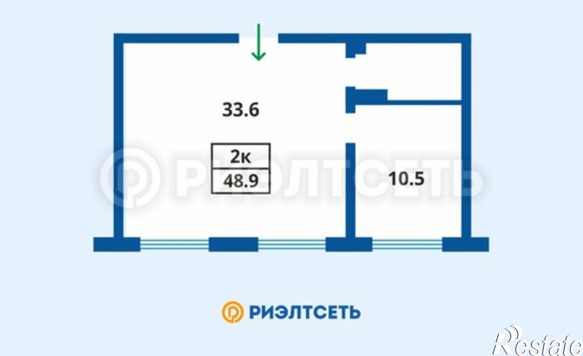 Купить квартиру за 4 890 000 рублей на проезд Михаила Бабикова, 6А