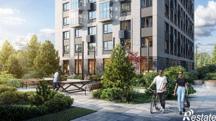 1-комн квартира в новом доме Морская улица