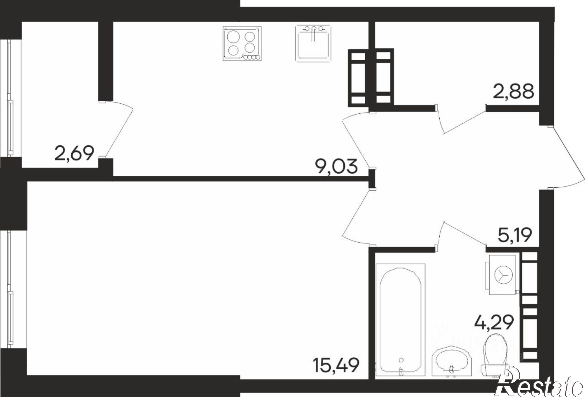 Купить квартиру за 6 133 350 рублей на Молодежный проезд, 16