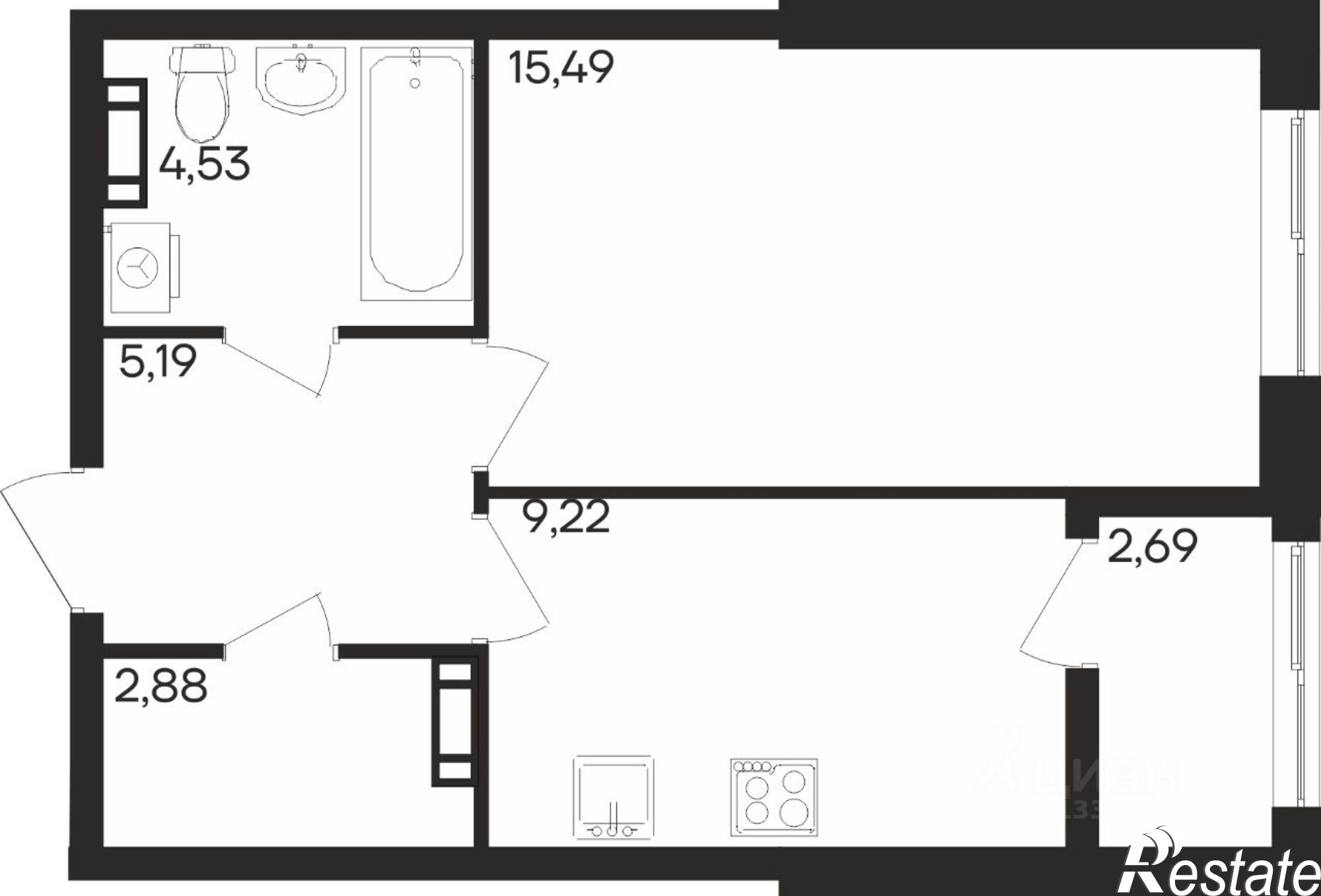 Купить квартиру за 6 200 000 рублей на Молодежный проезд, 16