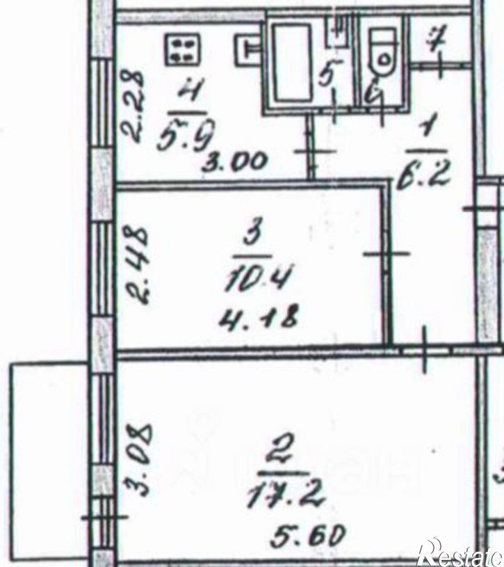 2-комн квартира ул Полярный Круг, 12,  д. 12