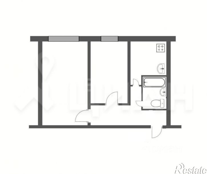 2-комн квартира улица Халтурина, 35,  д. 35