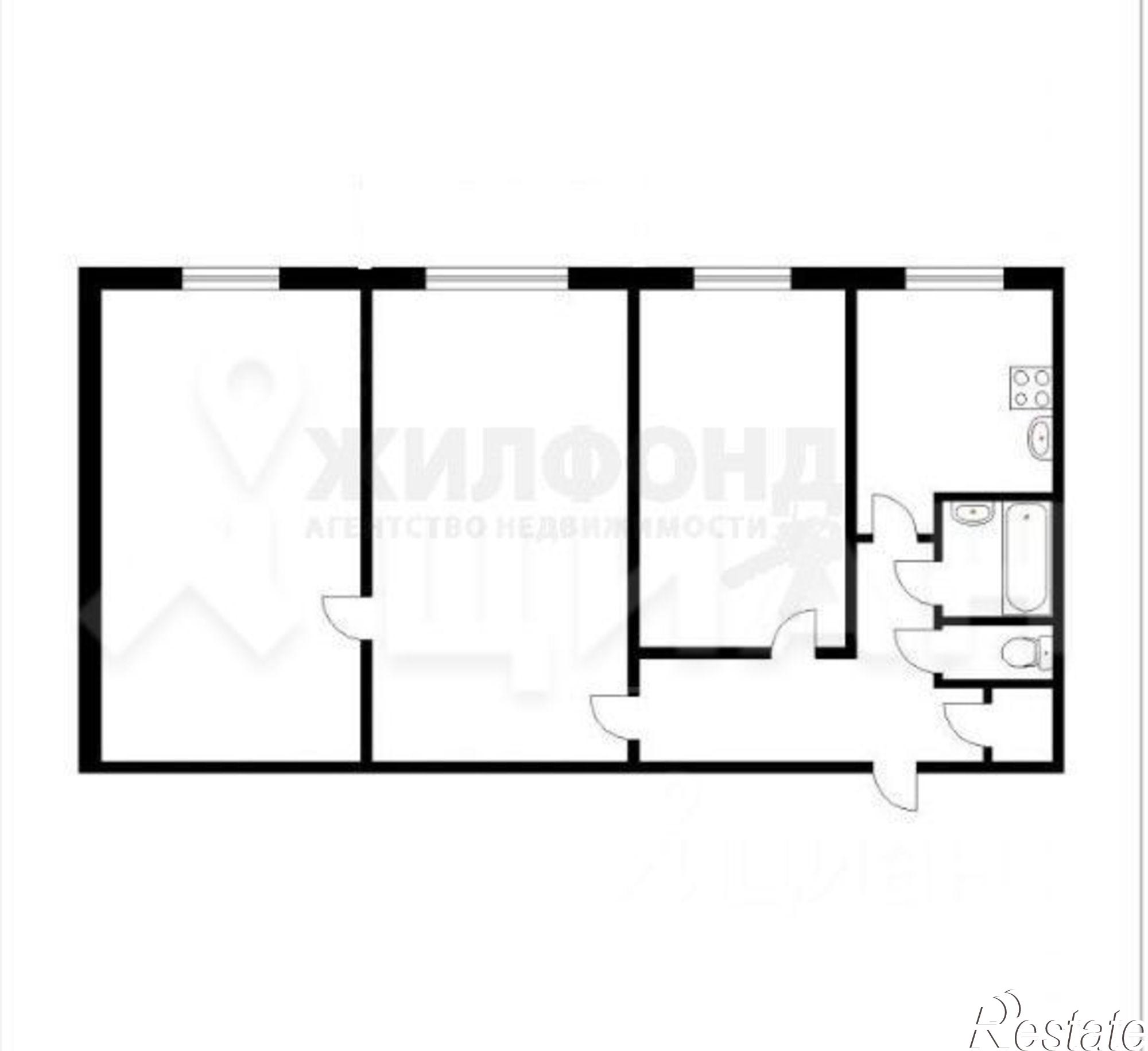 Купить квартиру за 4 800 000 рублей на улица Хлобыстова, 17