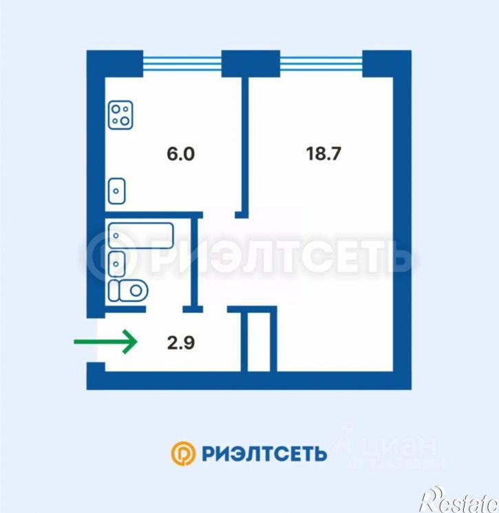 1-комн квартира ул Академика Книповича, 37,  д. 37