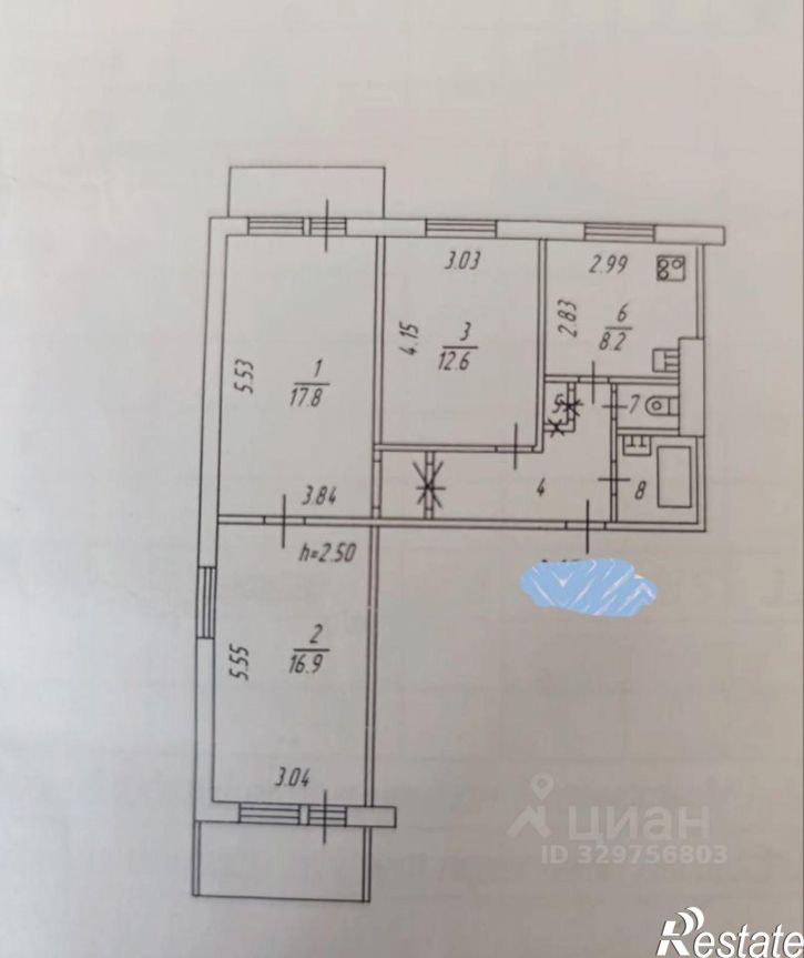 3-комн квартира улица Капитана Орликовой, 10,  д. 10