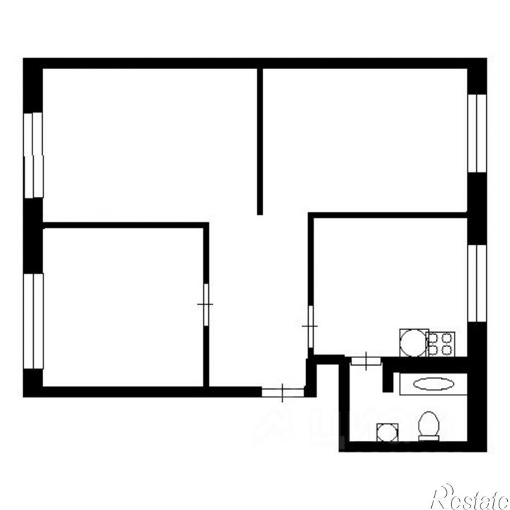 3-комн квартира улица Олега Кошевого, 8,  д. 8