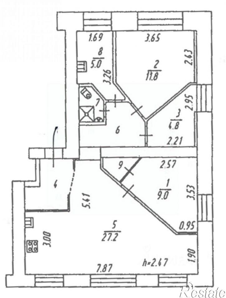 3-комн квартира улица Челюскинцев, 30А,  д. 30А