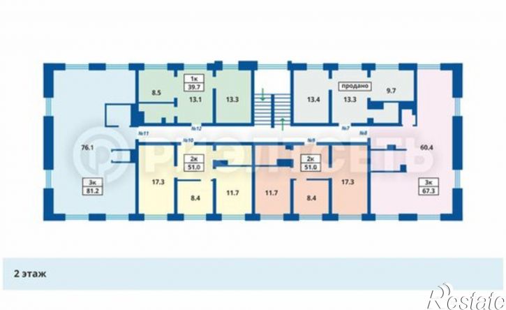 2-комн квартира проезд Михаила Бабикова, 6А,  д. 6А