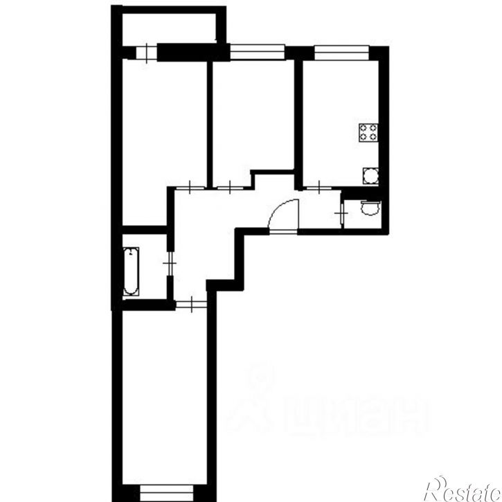 2-комн квартира проспект Героев Североморцев, 78 к3,  д. 78 к3