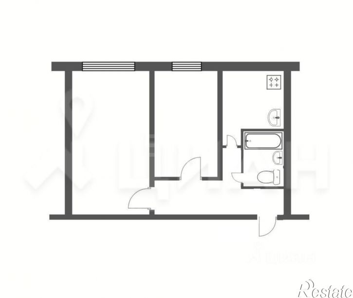 2-комн квартира проспект Героев-североморцев, 9 к1,  д. 9 к1