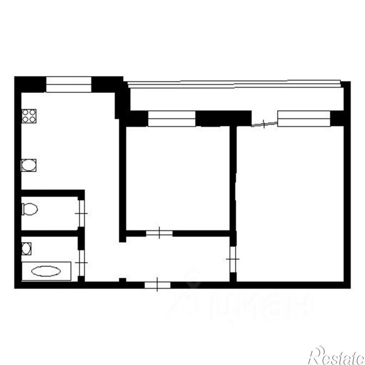 2-комн квартира улица Беринга, 22,  д. 22