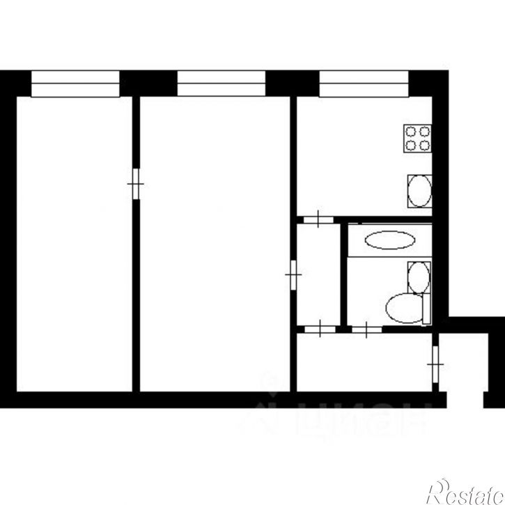 2-комн квартира пр-кт Героев-североморцев, 27,  д. 27
