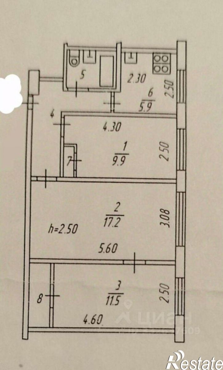 3-комн квартира пр-кт Кирова, 15,  д. 15