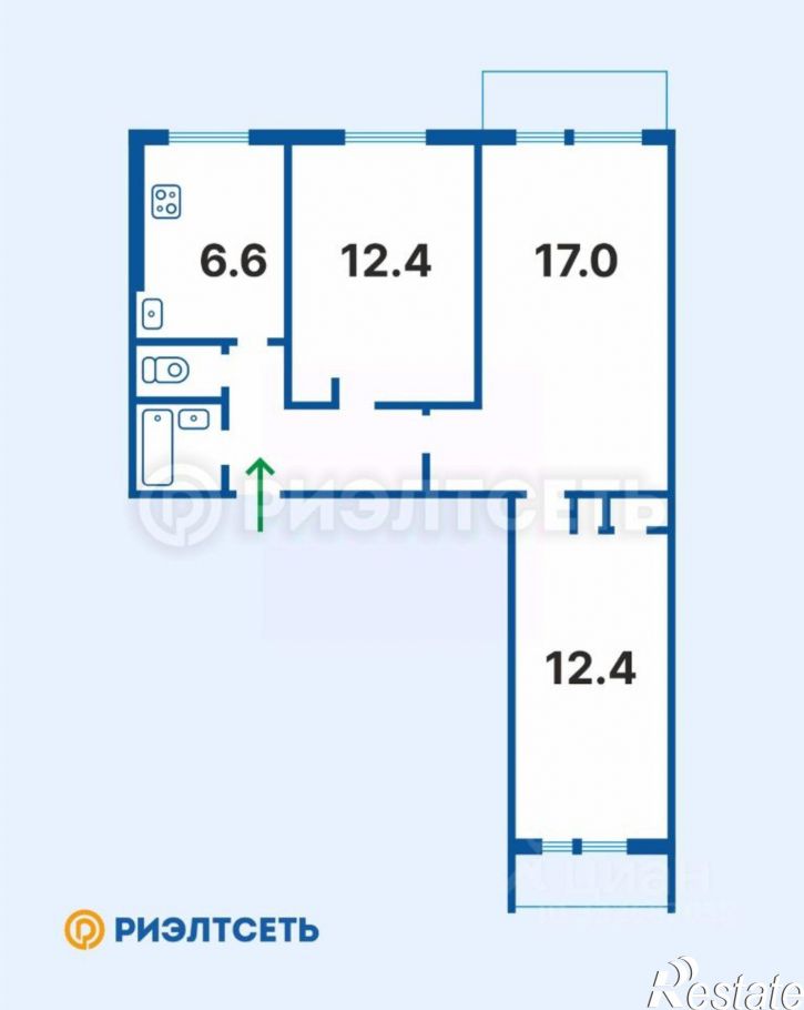 3-комн квартира ул Свердлова, 44 1,  д. 44 1,  к. 1