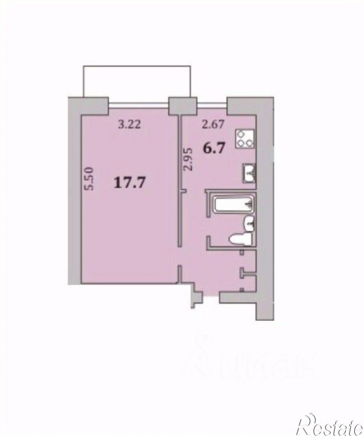 1-комн квартира ул Аскольдовцев, 35 1,  д. 35 1,  к. 1