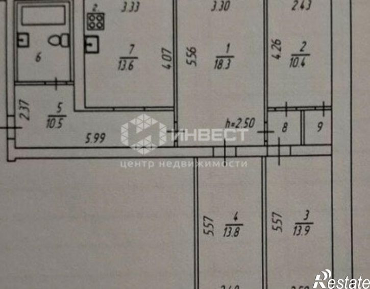 4-комн квартира ул Ломоносова, 21,  д. 21