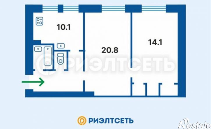 2-комн квартира пр-кт Ленина, 77,  д. 77
