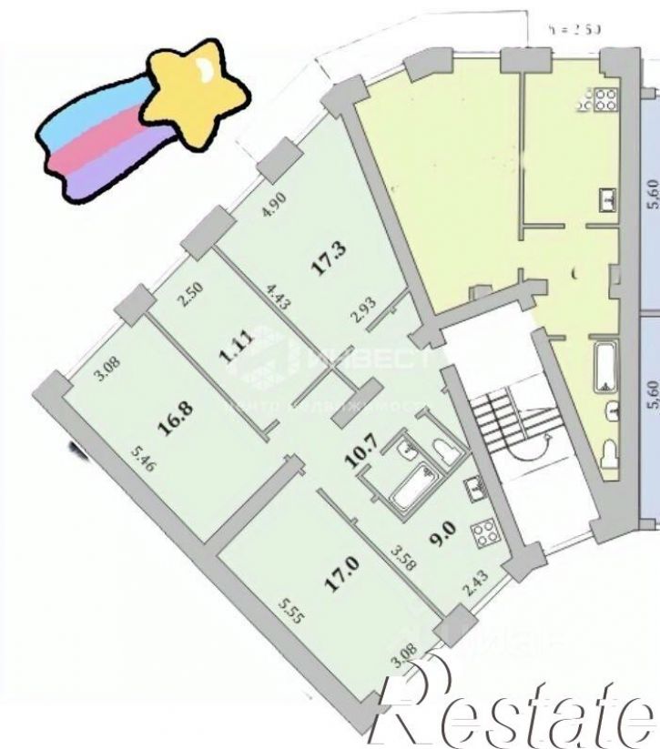 4-комн квартира улица Ломоносова, 19,  д. 19