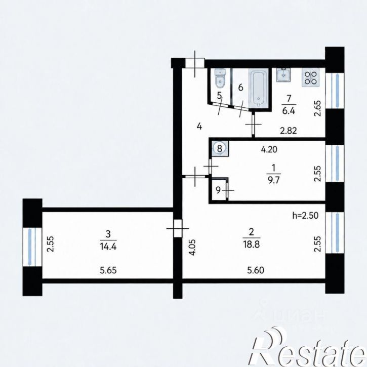 3-комн квартира улица Аскольдовцев, 3,  д. 3