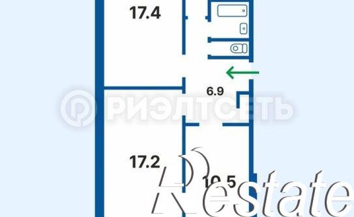3-комн квартира Кольский проспект, 34,  д. 34